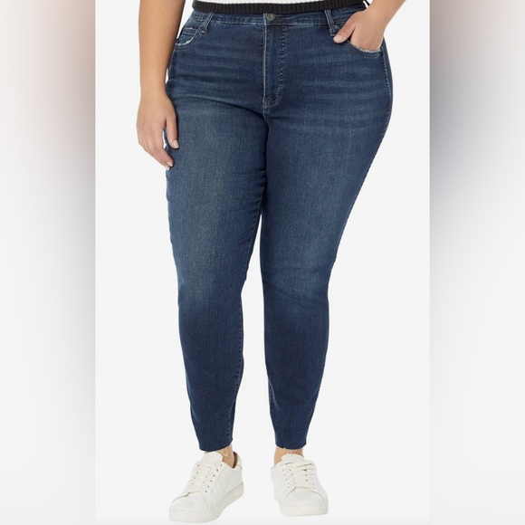 Kut from the Kloth Denim - Kut From The Kloth‎ Jeans Womens 24W Donna Fab Ab Ankle Skinny High Rise Raw Hem